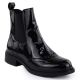 16. Schwarze Damen-Arbeitsstiefel mit Socken Sabatina