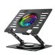 Wozinsky WDCX-X16-AS CoolBase RGB 360°-Kühlständer für Laptop und Tablet – Schwarz