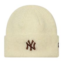 New Era Damen Wide Cuff Beanie New York Yankees Hat 60915815 Beige One Size