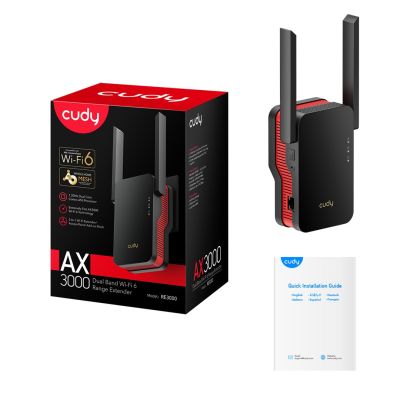 5. CUDY RE3000 LAN 1x Gigabit AX3000 Dualband-WLAN-6-Mesh-WLAN-Verstärker