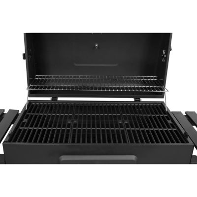 6. XXL-Holzkohlegrill, Gusseisenrost, 78 x 42,5 cm