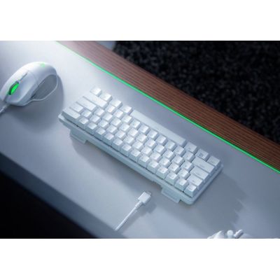 4. Razer Huntsman Mini-Tastatur Gaming USB QWERTY Amerikanische/Internationale Tastatur Weiß