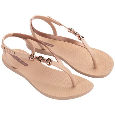 7. Ipanema Sandal Rio Damen Flip-Flop Sandalen, modisch und bequem, Beige