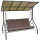 3-Sitzer Gartenschaukel 194x120x173cm ZOSIA mit Polycarbonat-Dach