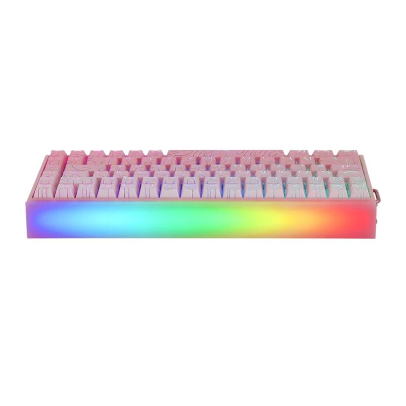 10. HERO84 HE PINK+Gradient+Contour Tastatur mit Dragon King Schaltern RGB AULA