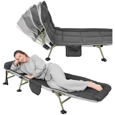 7. Deluxe-Urlaubs-Klapp-Campingbett 190 x 64 x 30 cm