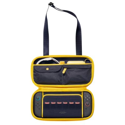 2. Spigen Nano Pop Pro Tasche für Nintendo Switch 2 – Marineblau und Gelb