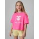 Lockeres T-Shirt mit Mädchenmuster 4F 4FJRSS26TTSHF3908-54N