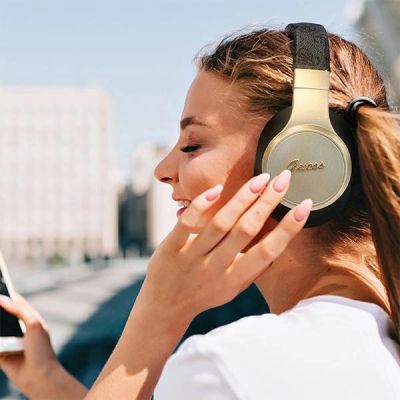 4. Guess Bluetooth-On-Ear-Kopfhörer GUBH604GEMK schwarz/schwarz 4G Script