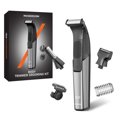 MAXGROOM M-319 Multifunktionstrimmer mit austauschbaren Aufsätzen – schwarz