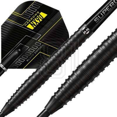 10. Harrows NX90 Black Darts 90% Stahlspitze NX90Black90%