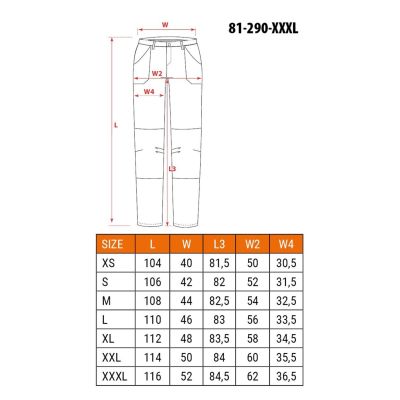 2. NEO Tools 81-290-XXXL Schutzhose Schwarz