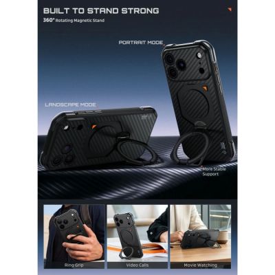 5. Supcase UB Aero MagSafe Aramid-Hülle für iPhone 18 Pro Max / 17 Pro Max – Schwarz