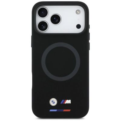 3. BMW M Silikon-Logo MagSafe Hülle für iPhone 17 Pro Max – Schwarz