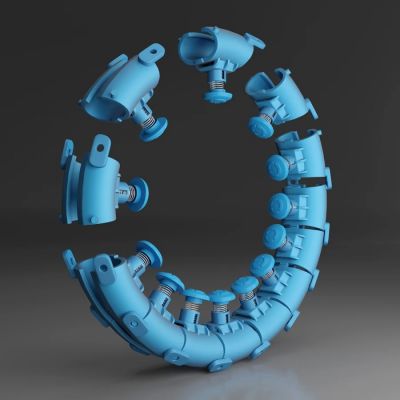 7. HMS HHW01 Hula Hoop Reifen mit Nieten und Gewicht, blau