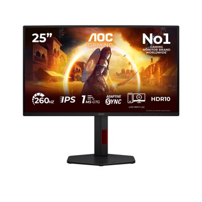17. AOC G4 25G4ZR Computermonitor 62,2 cm (24,5") 1920 x 1080 px Schwarz, Rot