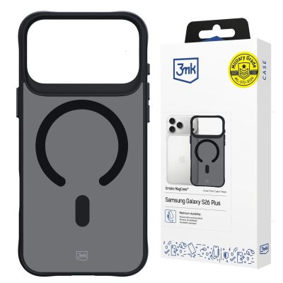 7. 3mk Smoke MagCase für iPhone 17 Pro Max - Schwarz, halbtransparent