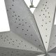 15. Dekorativer hängender Papierstern 75 cm Silber