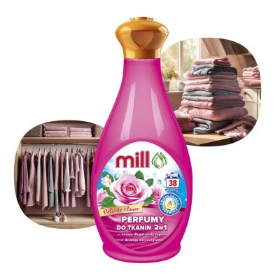 2. MILL 2-in-1 Textilparfüm – Zarte Blume 760 ml