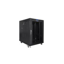 LANBERG Standschrank 19" 15U 600X800 Glastür LCD Schwarz FF01-6815-12BL (Flachverpackung)