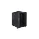 LANBERG Standschrank 19" 15U 600X800 Glastür LCD Schwarz FF01-6815-12BL (Flachverpackung)