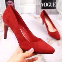 Sergio Leone W SK379K rote Wildleder-Pumps