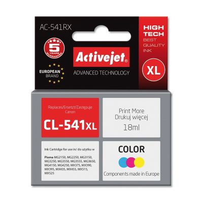 Activejet AC-541RX Tinte (Ersatz für Canon CL-541XL; Premium; 18 ml; Farbe)
