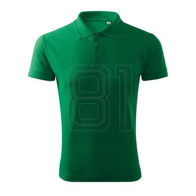 4. Malfini Pique Polo Free M MLI-F0316 grasgrünes Poloshirt