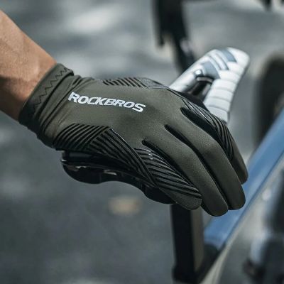 11. Rockbros 16110006003 stoßdämpfende Fahrradhandschuhe Größe L – Grün und Schwarz