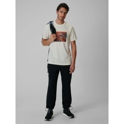 4. Herren-T-Shirt mit Aufdruck, regulär, Größe 4F 4FRSS26TTSHM4238-11S