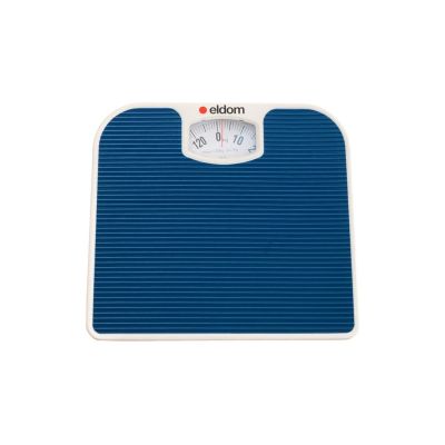 ELDOM Mechanische Badezimmerwaage BR2016N Blau Bis zu 130 kg