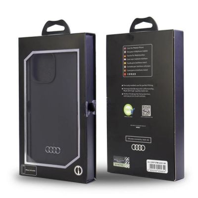 7. Audi Silikonhülle iPhone 13 Pro Max 6,7" schwarz/schwarz Hardcase AU-LSRIP13PM-Q3/D1-BK