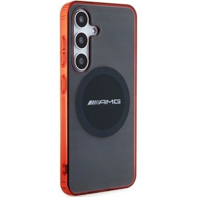 4. AMG Transparente Bicolor MagSafe-Hülle für Samsung Galaxy S24 – Schwarz