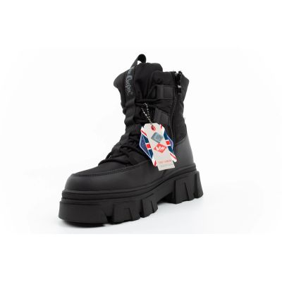 5. Lee Cooper Damen-Winterstiefel, schwarz, gefüttert, Stiefeletten mit Reißverschluss