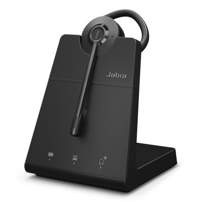Jabra Engage 45 SE Kabelloses On-Ear-Headset mit Kopfbügel, Schwarz, für Büro/Callcenter