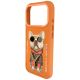 4. Nimmy Glasses Cool Dog iPhone 17 Pro Hülle - Orange