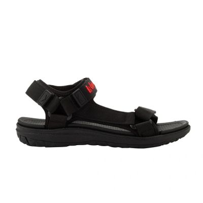 2. Lee Cooper Herrenschuhe mit Klettverschluss für sommerliche Strandsandalen, leicht, schwarz