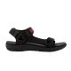2. Lee Cooper Herrenschuhe mit Klettverschluss für sommerliche Strandsandalen, leicht, schwarz