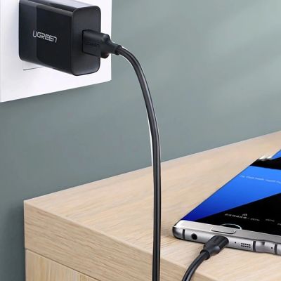 3. Ugreen US184 20883 USB-A 3.0 / USB-C 3A Kabel 1,5 m – Schwarz