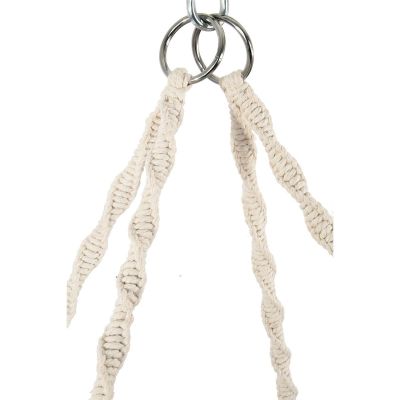 3. Durchbrochene Hängematte, Hängesessel Storchennest 78x64CM ECRU