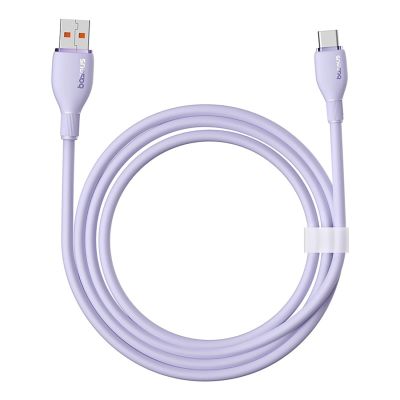 5. Baseus Pudding 100W USB-A - USB-C Kabel 2m - Lila