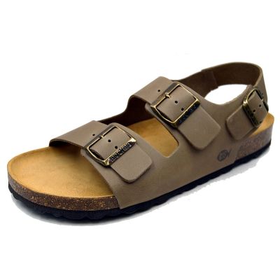 Bio Bio Herren-Sandalen mit anatomisch geformtem Fußbett aus echtem Leder