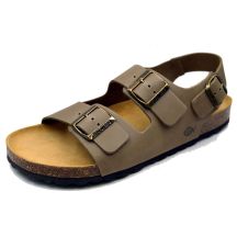 Bio Bio Herren-Sandalen mit anatomisch geformtem Fußbett aus echtem Leder