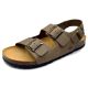 Bio Bio Herren-Sandalen mit anatomisch geformtem Fußbett aus echtem Leder