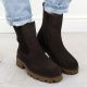 7. Damen-Lederstiefeletten als Chelsea Boots in Schokoladenbraun Sergio Leone TR25733-S