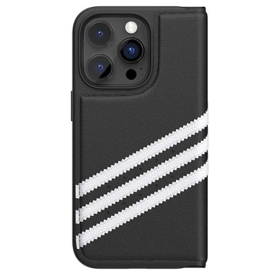 4. Adidas OR Booklet Case PU iPhone 14 Pro schwarz/weiß 50196