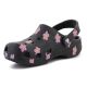 3. CROCS CLASSIC FLOWER CLOG K SCHWARZ 212670-001