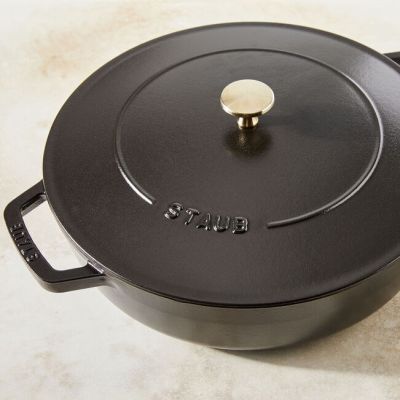7. STAUB 40511-472-0 Tiefe Bratpfanne mit Deckel - Schwarz 28 cm
