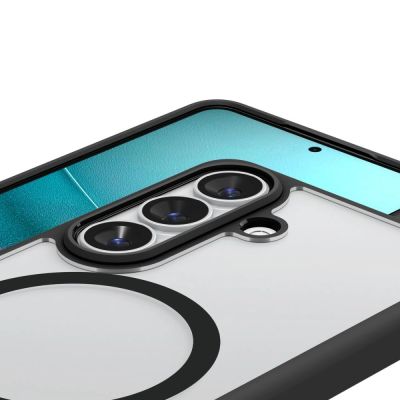 7. Spigen Ultra Hybrid Mag MagSafe Hülle für Samsung Galaxy S26 – Transparent Schwarz