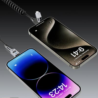 7. Dudao L20 Pro 4-in-1 USB-A / USB-C - Lightning / USB-C Kabel - Schwarz